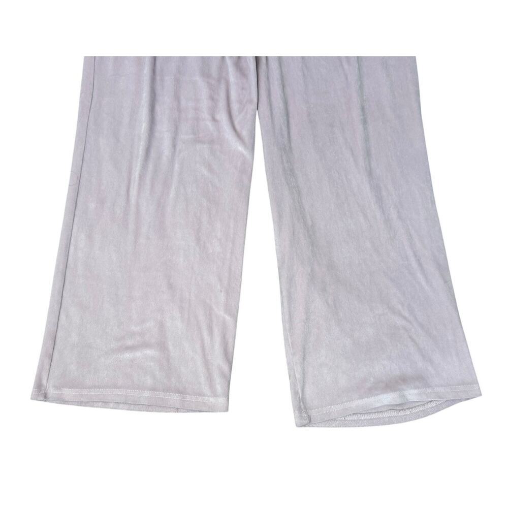 Y2K Vintage JUICY COUTURE Velour Rhinestone Bling Wide Leg Pants Baby Pink Sz L - Picture 6 of 9